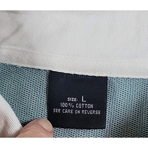 Hong Kong Sevens Rugby Polo Shirt 1986 Striped Short Sleeve Men Large - Picture 4 of 10